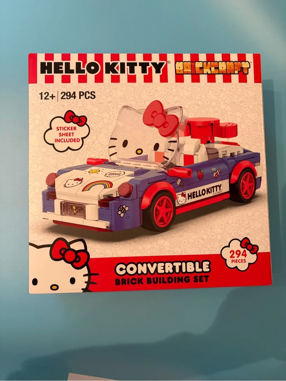Sanrio Hello Kitty Brickcraft Convertible Car Building Block Set 294 Pcs SEALED